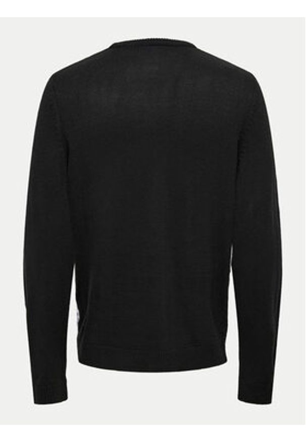 Only & Sons Sweter Xmas 22031170 Czarny Regular Fit. Kolor: czarny. Materiał: syntetyk