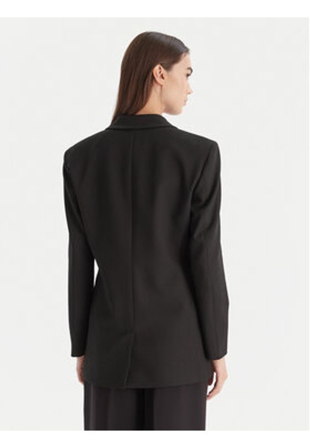 Hugo - HUGO Marynarka Amelora 50547694 Czarny Oversize. Kolor: czarny. Materiał: syntetyk