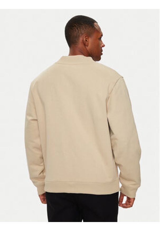 Hugo Kardigan Dacardigo 50516705 Beżowy Relaxed Fit. Kolor: beżowy. Materiał: bawełna