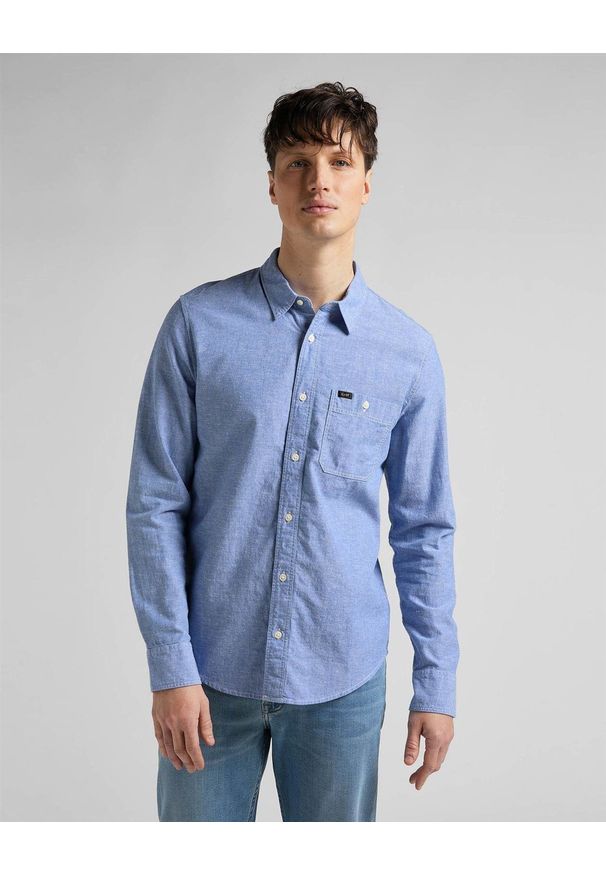 Lee - LEE LEESURE SHIRT MĘSKA KOSZULA BLUE UNION L66NORUF 112145386