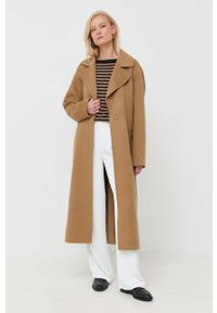 Max Mara Leisure sweter wełniany damski kolor granatowy lekki. Okazja: na co dzień. Kolor: niebieski. Materiał: wełna. Długość rękawa: długi rękaw. Długość: długie. Styl: casual, klasyczny #6