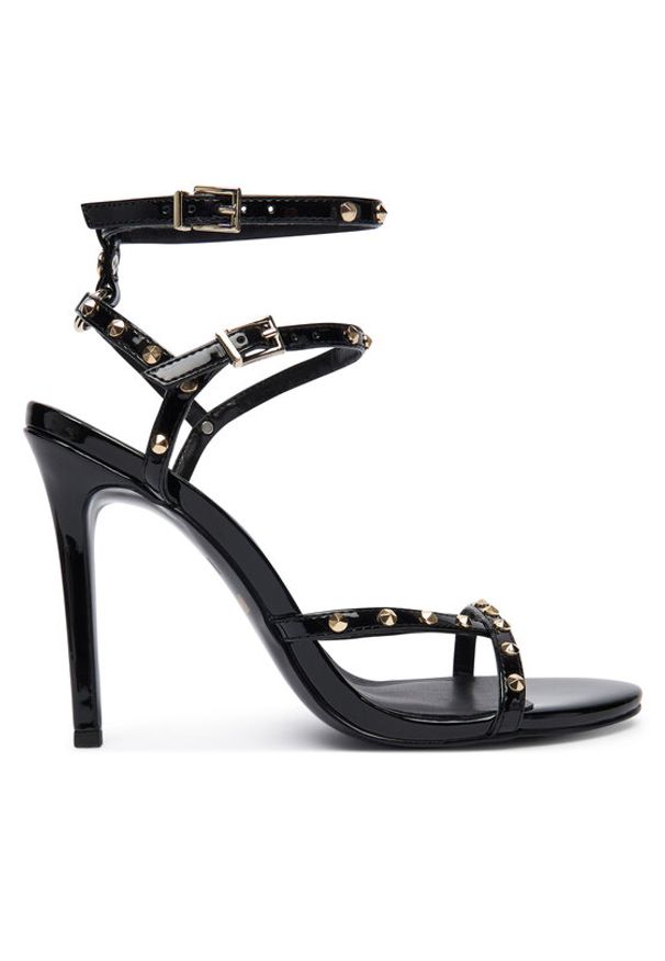 Just Cavalli Sandały 79RA3S20 ZSD52 Czarny. Kolor: czarny. Materiał: skóra