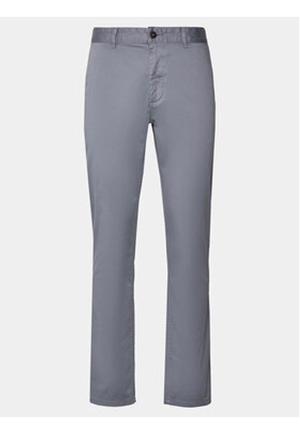 BOSS - Boss Chinosy 50510933 Niebieski Slim Fit. Kolor: niebieski. Materiał: bawełna