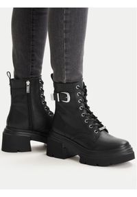 Steve Madden Trzewiki Braker SM11005039 Czarny. Kolor: czarny. Materiał: skóra #1