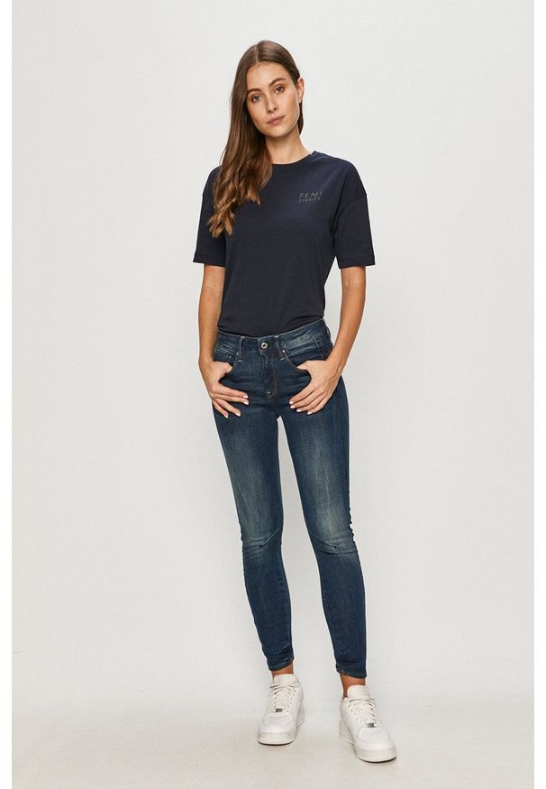 G-Star RAW - G-Star Raw - Jeansy. Kolor: niebieski
