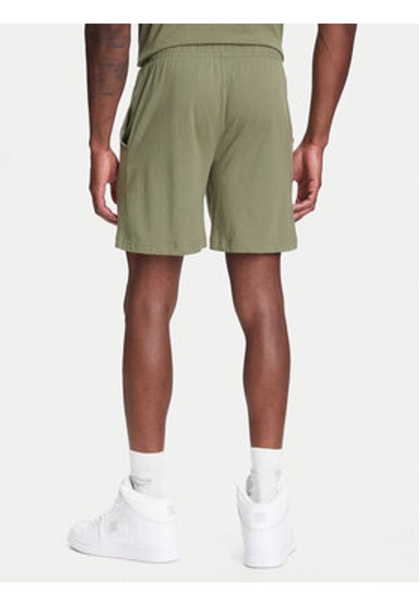 Kappa Szorty sportowe Logo Korpo Cabas 303HZE0 Khaki Regular Fit. Kolor: brązowy. Materiał: bawełna. Styl: sportowy