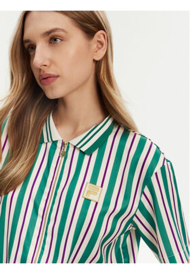 Fila Bluzka Lassance FAW0996 Zielony Regular Fit. Kolor: zielony. Materiał: syntetyk