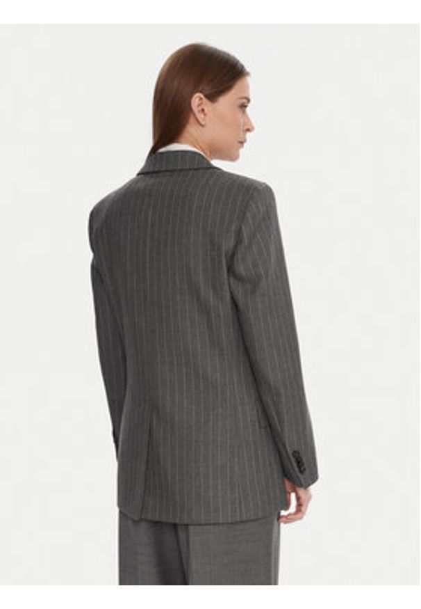 TOMMY HILFIGER - Tommy Hilfiger Marynarka WW0WW48262 Szary Relaxed Fit. Kolor: szary. Materiał: wiskoza, syntetyk