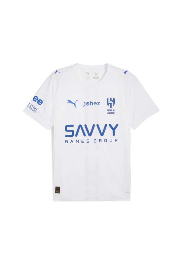 Puma - Męska koszulka wyjazdowa Al-Hilal SFC 25/26 PUMA White Blue Intense. Kolor: niebieski, wielokolorowy, biały. Sport: piłka nożna