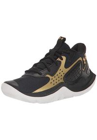 Buty do koszykówki Under Armour Jet '23. Kolor: szary, wielokolorowy, żółty. Styl: sportowy
