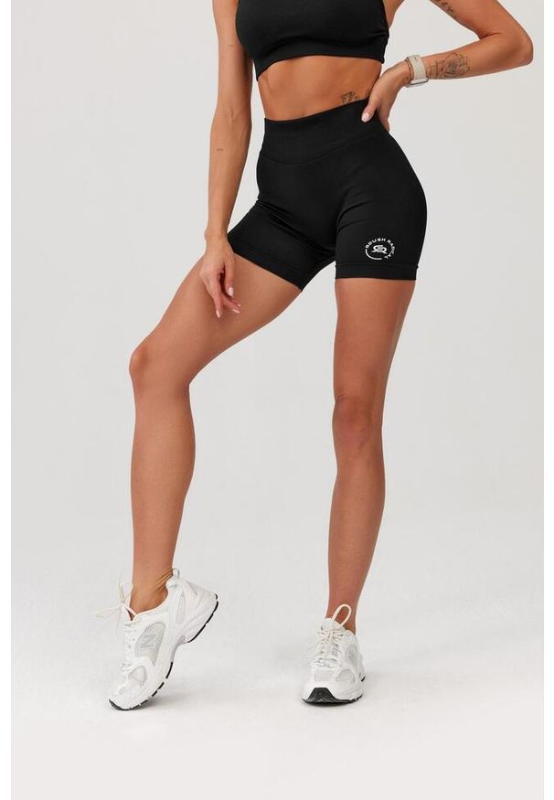 ROUGH RADICAL - Damskie spodenki bezszwowe Rough Radical Seamless Glow Shorts. Kolor: czarny. Sport: fitness