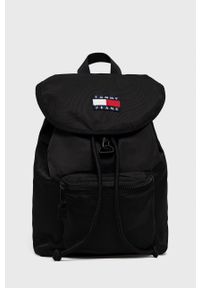 Tommy Jeans Plecak męski kolor czarny duży gładki. Kolor: czarny. Materiał: poliester. Wzór: gładki #1