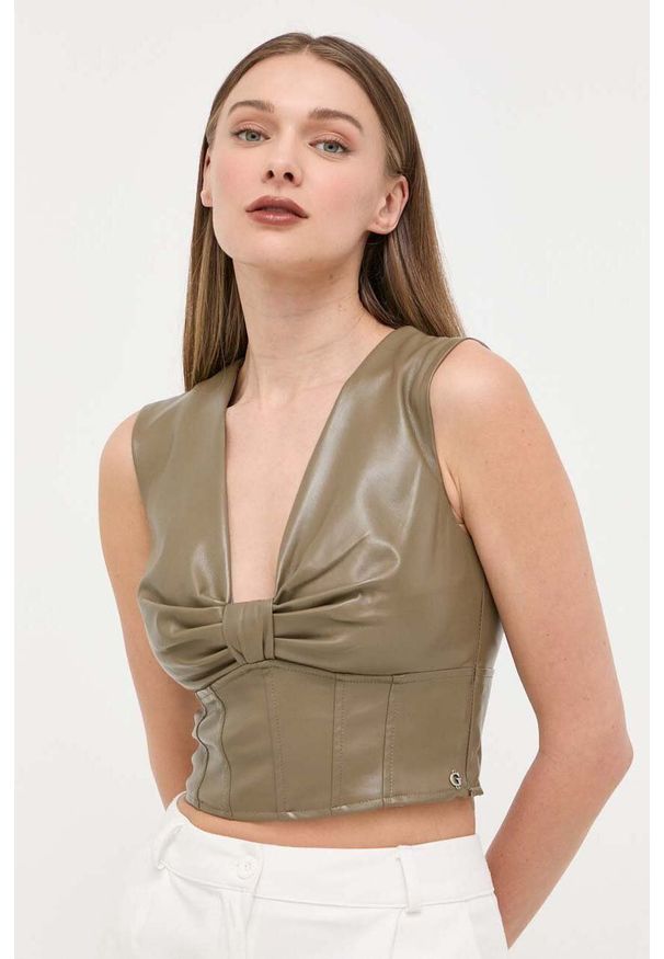 Guess top damski kolor zielony. Kolor: zielony