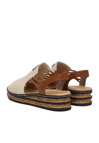 Rieker Sandały CEO-62962-60 Beżowy. Kolor: beżowy. Materiał: skóra #3