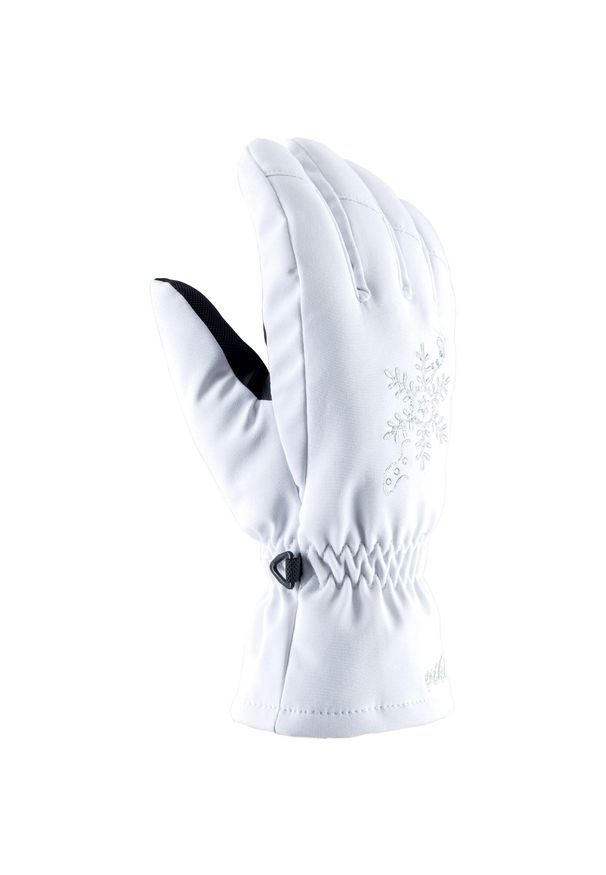 Damskie rękawice narciarskie Viking Aliana. Kolor: biały. Sezon: zima. Sport: narciarstwo