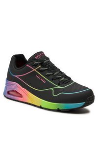skechers - Skechers Sneakersy Uno Pop Of Sunshine 155148/BKMT Czarny. Kolor: czarny. Materiał: skóra #4