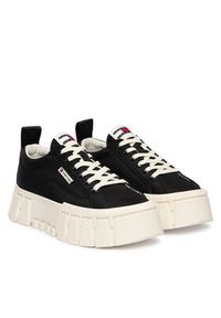 Tommy Jeans Sneakersy Tjw Flatform Chunky Sneaker EN0EN03036 Czarny. Kolor: czarny. Materiał: materiał #2