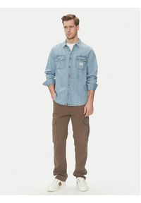 Guess Jeans Koszula jeansowa M5GH56 D5M82 Niebieski Regular Fit. Kolor: niebieski. Materiał: bawełna #5