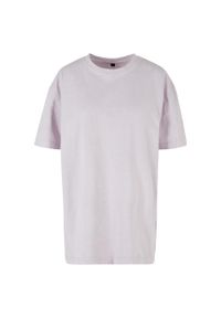 BUILD YOUR BRAND - Koszulka Damska Acid Wash Oversized T-shirt. Kolor: wielokolorowy, różowy, fioletowy