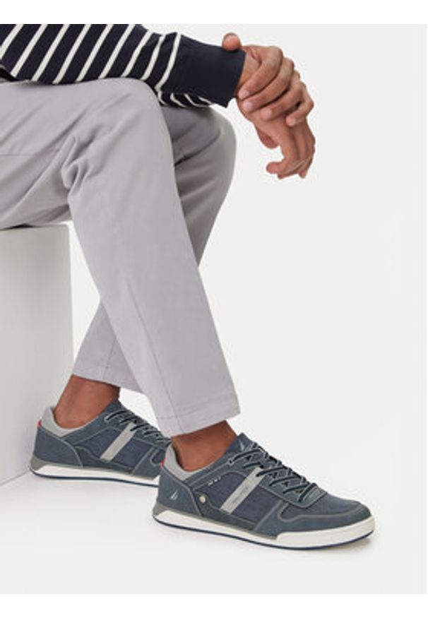 Nautica Sneakersy CWBEO-24SC055 Granatowy. Kolor: niebieski. Materiał: materiał