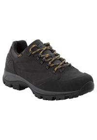 Buty trekkingowe męskie Jack Wolfskin Rebellion Texapore Low. Zapięcie: sznurówki. Kolor: czarny, wielokolorowy. Materiał: syntetyk, tkanina, materiał. Szerokość cholewki: normalna