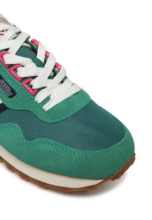 Pepe Jeans Sneakersy Kingston Heritage W PLS40033 Zielony. Kolor: zielony. Materiał: zamsz, skóra
