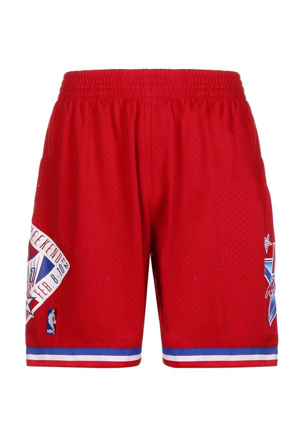 Spodenki Swingman Mitchell & Ness nba. Kolor: czerwony. Sport: koszykówka