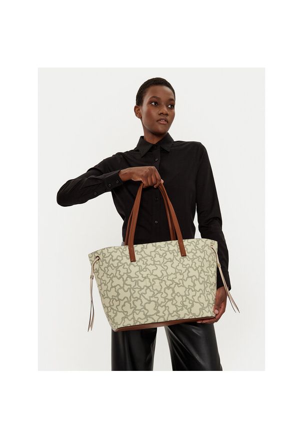 Tous - Torebka TOUS. Kolor: beżowy