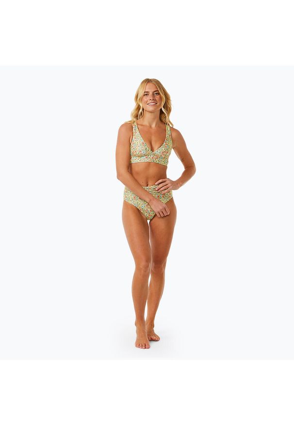 RIPCURL - Góra od stroju kąpielowego Rip Curl Sea Of Dreams Revo Halter. Kolor: zielony