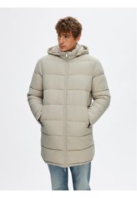 Selected Homme Płaszcz zimowy Cooper 16089959 Beżowy Regular Fit. Kolor: beżowy. Materiał: syntetyk. Sezon: zima