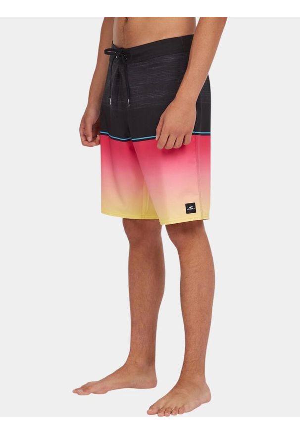 Boardshorty męskie O'Neill Hyperfreak Heat Block 21". Kolor: czarny, różowy, żółty, wielokolorowy. Sezon: lato. Styl: elegancki