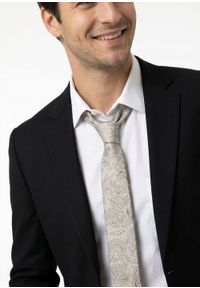 Męski Krawat - Chattier - Jasny Beż (Ecru), Wzór Kwiatowy. Kolor: wielokolorowy, brązowy, beżowy. Materiał: tkanina. Wzór: kwiaty. Styl: elegancki, klasyczny, wizytowy #2