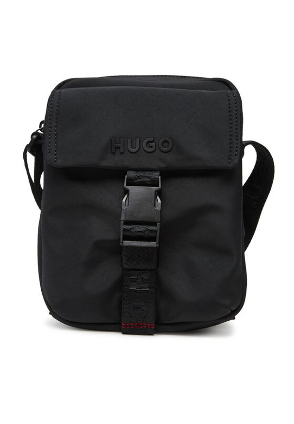 Hugo - HUGO Saszetka Marsel 50547276 Czarny. Kolor: czarny. Materiał: materiał