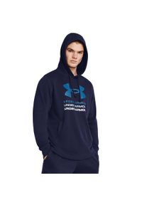 Bluza z kapturem Under Armour Rival Terry Graphic. Typ kołnierza: kaptur. Kolor: niebieski