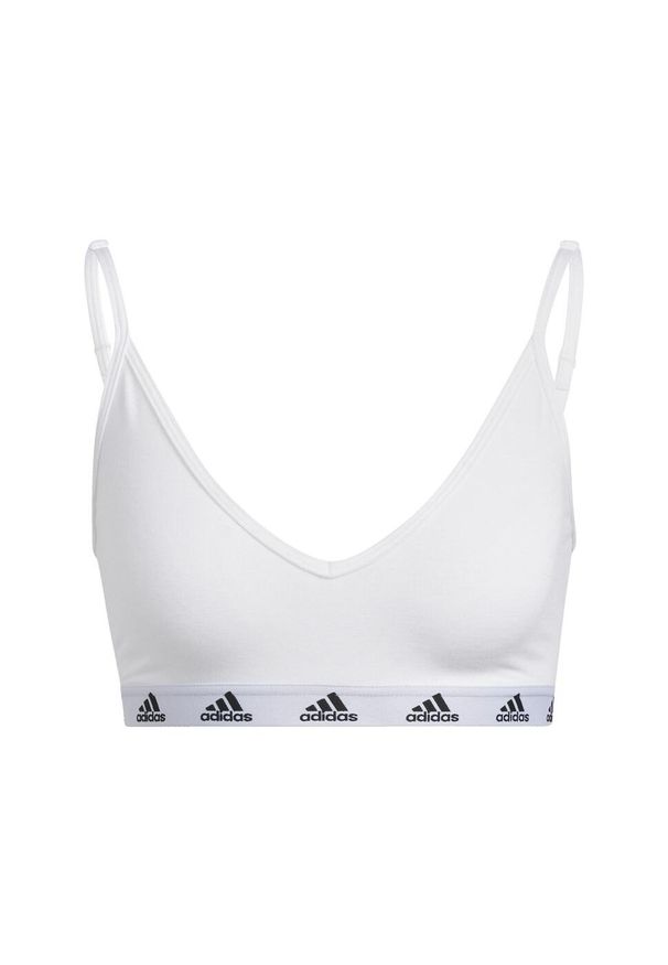 Adidas - adidas Purebare Light-Support Bra. Kolor: czarny, biały, wielokolorowy. Sport: fitness