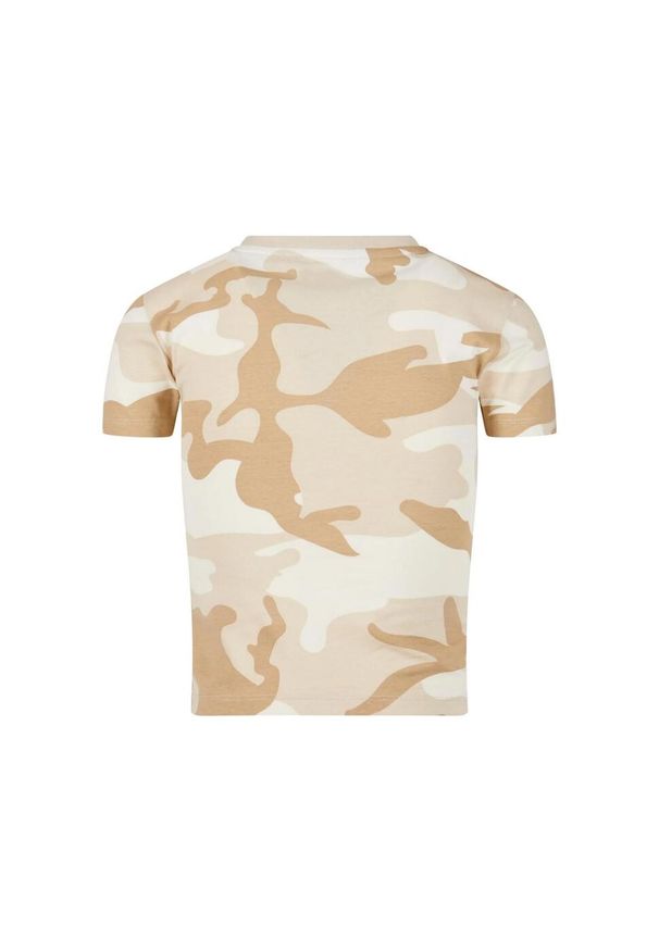 Urban Classics - T-shirt Damski Camo Cropped. Kolor: zielony, wielokolorowy, brązowy