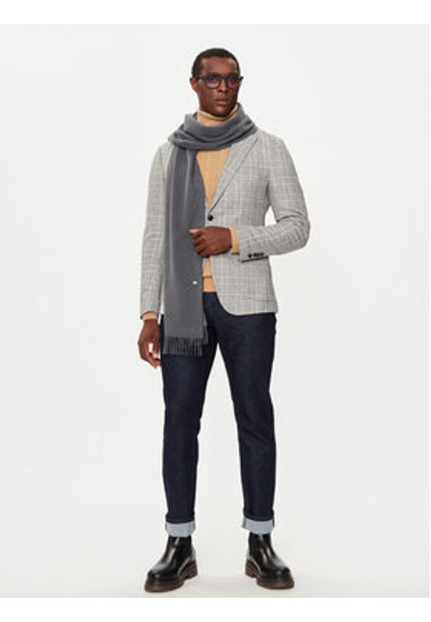 TOMMY HILFIGER - Tommy Hilfiger Szalik AM0AM12841 Szary. Kolor: szary. Materiał: kaszmir