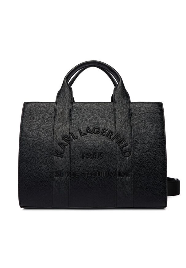 Karl Lagerfeld - KARL LAGERFELD Torebka B1W30041 Czarny. Kolor: czarny. Materiał: skórzane