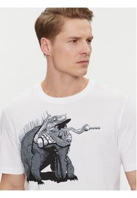Hugo T-Shirt Dibeach 50513812 Biały Regular Fit. Kolor: biały. Materiał: bawełna #3