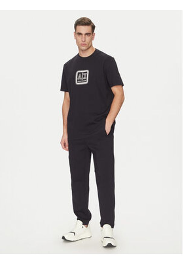 Armani Exchange T-Shirt XM000545 AF10361 UB101 Granatowy Regular Fit. Kolor: niebieski. Materiał: bawełna