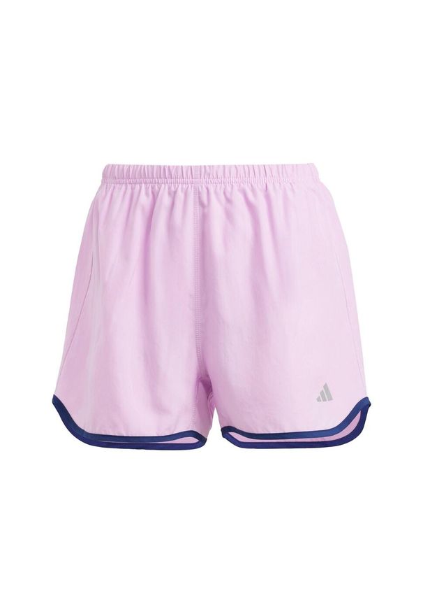 Adidas - Szorty Run It. Kolor: różowy. Materiał: materiał. Sport: bieganie