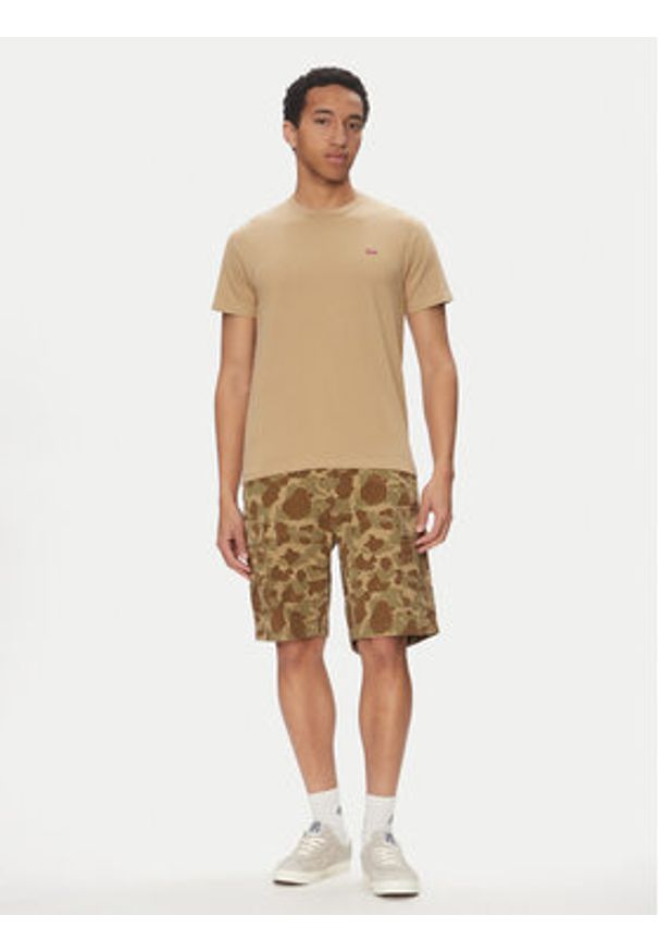 Levi's® T-Shirt Original Housemark 56605-0261 Beżowy Standard Fit. Kolor: beżowy. Materiał: bawełna