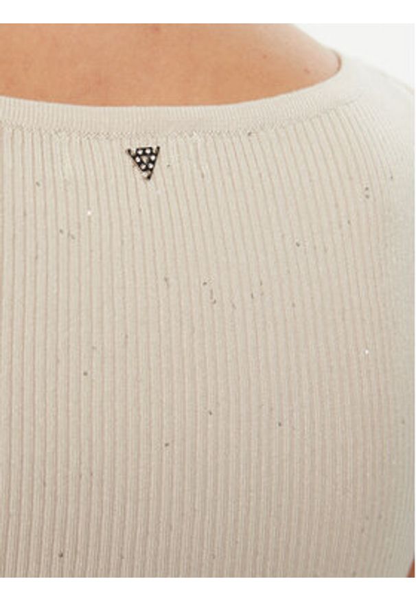 Guess Top W5RR18 Z34O0 Biały Regular Fit. Kolor: biały. Materiał: wiskoza