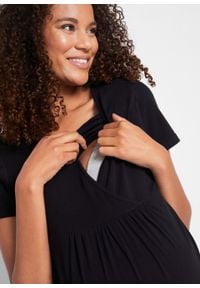 Shirt ciążowy i do karmienia (2 szt.) bonprix czarny + czarny. Kolekcja: moda ciążowa. Kolor: czarny #4
