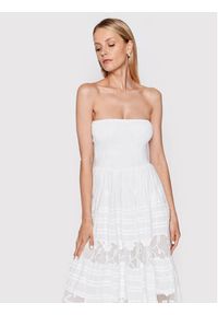 Iconique Sukienka letnia Gaia IC22 096 Biały Regular Fit. Kolor: biały. Materiał: bawełna. Sezon: lato #5