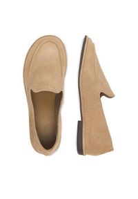 Gino Rossi - GINO ROSSI Lordsy EO-V2031-1-1 Beżowy. Kolor: beżowy. Materiał: skóra, zamsz #5