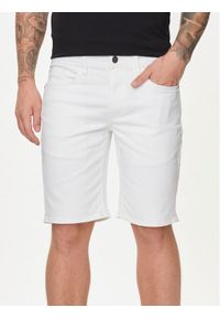 Blend Szorty jeansowe 20716686 Biały Slim Fit. Kolor: biały. Materiał: bawełna #1