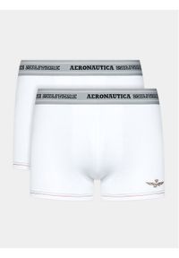 Aeronautica Militare Komplet 2 par bokserek AM1UBX004 Biały. Kolor: biały. Materiał: bawełna #1