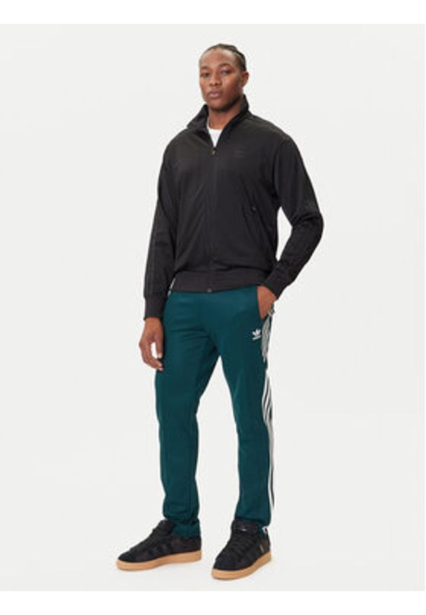 Adidas - adidas Spodnie dresowe adicolor Classics Beckenbauer JY1275 Zielony Slim Fit. Kolor: zielony. Materiał: bawełna