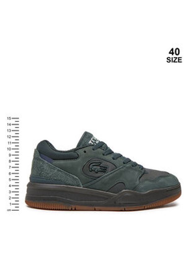 Lacoste Sneakersy 748SMA0026 Zielony. Kolor: zielony. Materiał: zamsz, skóra